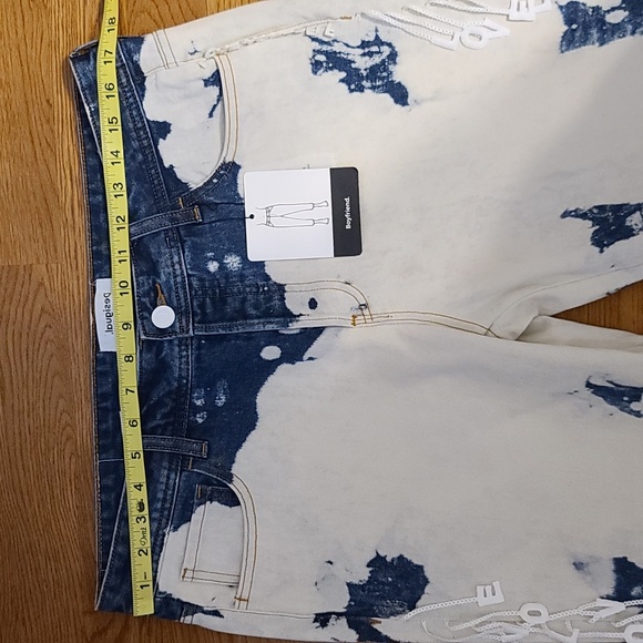 Desigual Women's White and Blue Denim Boyfriend (Sz 32) - Picture 10 of 13